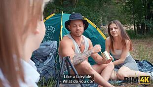 i feel the thrill of swapping wives for mutual rimming and anal fucking in the forest