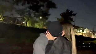 Wife asks for help crossing tracks and rewards the guy nicely.