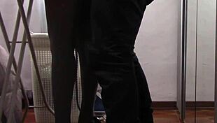 preview - milf in pantyhose irons, gets groped and fucked