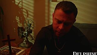 Sexy church babe Aiden Ashley fucks the priest in hardcore roleplay