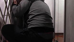 preview - milf in pantyhose irons, gets groped and fucked