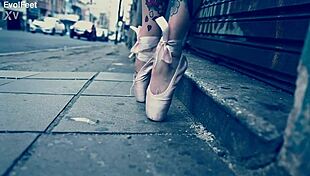 Sexy Latina Fetish Ballerina In Heels Dances, Sucks, And Gets Choked Outdoors