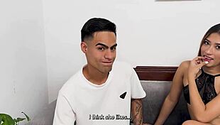 18-year-old latina valeria lopez feels her first hard fucking by huge dick in fake casting