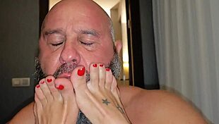 foot job and hardcore foot fetish