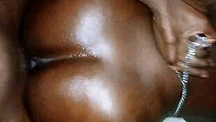 POV fucking a real ebony slut with big black cock