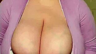 Mature Lady Flaunts Her Big Tits In Casual Setting