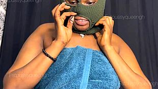 Beautiful Nigerian neighbor loves my cock and swallows cum 😍