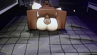 in the studio, she's riding a big black cock with her big ass and tits bouncing