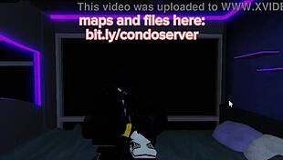 roblox character engages in virtual sucking activity