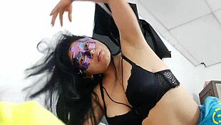 Hot latina fucks me and makes me cum she gets the last drop of semen out of me the whore