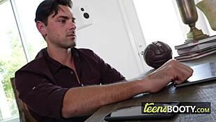 Sarah Wakes Horny Master, Sucks And Takes His Big Cock Doggystyle