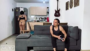 i was playing xbox with my roommate, but decided to fuck her instead