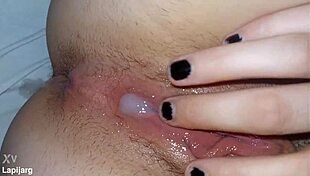 Creampie in Argentinian Stepsister's Pussy After Fuck