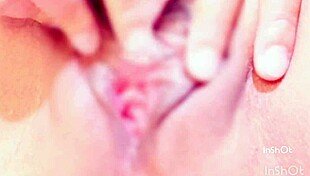 Clit masturbation session with intense focus on that sensitive spot.