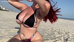 look at what my naughty cousin did on the beach