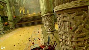 big booty red head in skyrim with huge tits