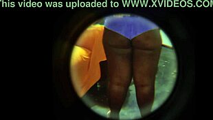 Hidden Camera Catches Religious Neighbor's Huge Ass In Homemade Latina Scene!