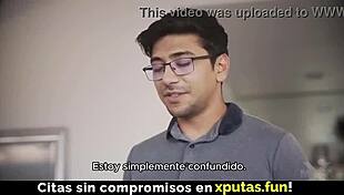 two beauties enjoy a threesome with spanish sub in homemade group fun.