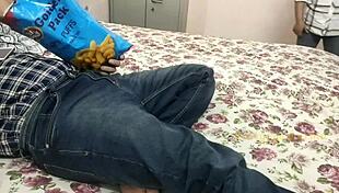 Young Slutty Step Sister Sucks Cock in Front of Friends!