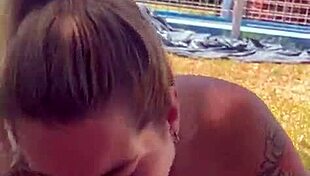 In The Park She Swallows My Cum Always