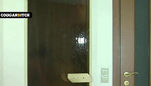 Friends Mom Caught In Shower Gets Fucked Hard And Swallows Cum