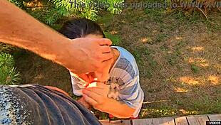 Horny Stepsister Rubs Panties, Achieves Powerful Cumshot