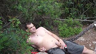 Feeling wild in the woods, Aixmen La Cubana fucks passionately in the car with intense pleasure