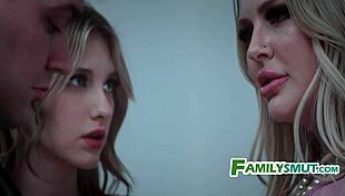 step mom says, come here, boys, let's take a sinful ride together