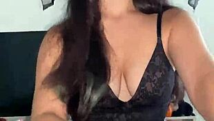 In this Halloween POV, little witch Debora Prado jerks off my big cock