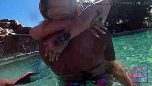 Nina Rivera Eats Sully Savage's Pussy Underwater in Pool