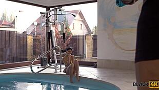 Watch These Playful Girls Turn Swimming Lesson Into Intense Interracial Doggystyle!