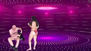 Hot shaved performance preview with agarabas and olpr teasing outdoors