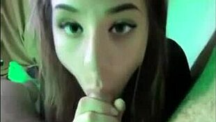 Girl Sucks Dick On Snapchat, Teasing With Handjob And Facial Cumshot In Forest.