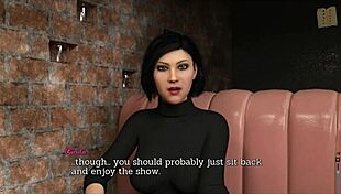 leap of faith with big ass brunette in erotic game