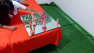 sexology classes with a dirty latina exploring homemade fetishes and flashing in interviews