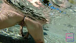 Nina Rivera Eats Sully Savage's Pussy Underwater in Pool