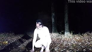 Female slave trained as pig in forest then indoors