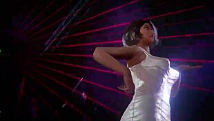 dancing funk moves on the floor