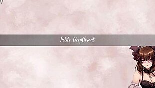 बंदी ब्रूनेट सबमिसिव को रफ डबल सेशन में यूज़ किया, बड़े लंडों पर गैग करके कम निगला