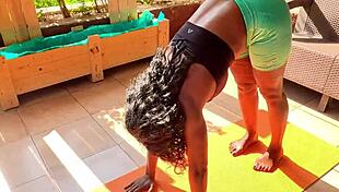 Stepdad finds me doing yoga outside and can't resist my sweet young