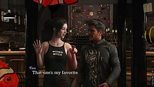 leap of faith with big ass brunette in erotic game