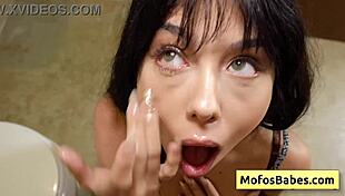 Bianca's shaved cunt and ass licked!