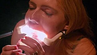 deranged filth loving girl rebel rhyder gets frozen cum bukkake - filmed with probe lens