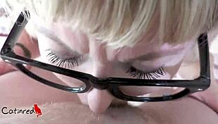 She receives a massive cock wrapped in a birthday bow for her special day