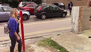 Kaz engages in lesbian fucking with big tits and boobs