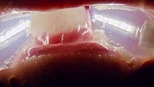 deranged filth loving girl rebel rhyder gets frozen cum bukkake - filmed with probe lens