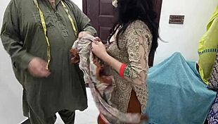 Pakistani Beautiful Girl at Tailor Shop