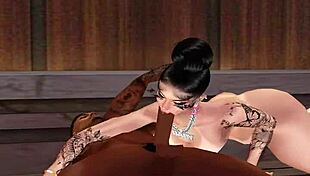 Girl Blowing Off Merxyrs On Imvu, Showing Her Big Black Cock Skills