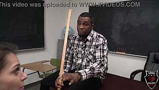 slutty skater kasie castle in skirt takes majors massive cock inside her