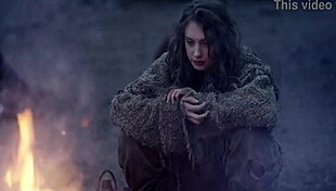 Fantasy Baremaidens Masturbate Outdoors in Cosplay Costumes at the Campfire